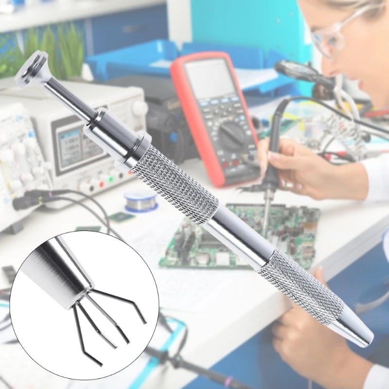 4-Claw Pick up Tool Small Parts Pickup 4 Prongs Grabber Tiny Objects IC Chip Electronic Components Catcher M89B