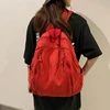 LEFTSIDE Korean Fashion Harajuku Canvas Backpacks for Women 2023 Backpack Light Weight Students Travel Females Back Pack 4