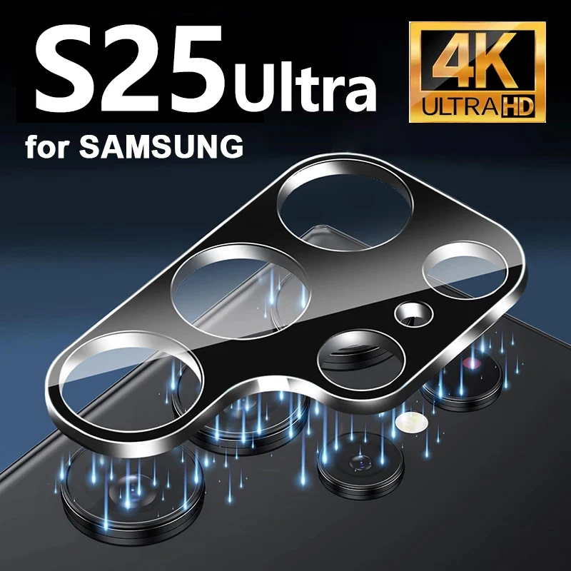 3D 강화 유리 후면 렌즈 케이스, 삼성 갤럭시 S25 울트라 5G 카메라 보호 유리, 삼성 S25 S 25 플러스 S25 울트라용, 1-3 개
