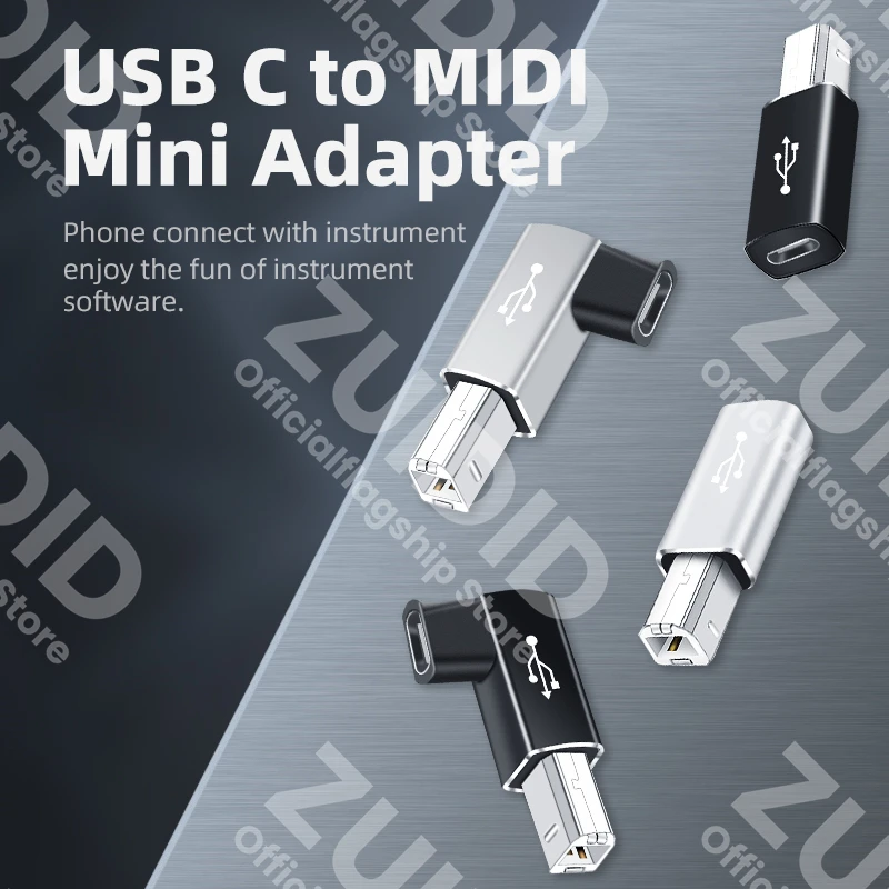 Universal USB Type C to Type B Printer and Device Adapter