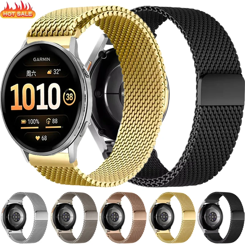 Enhanced Steel Mesh Milanese Loop Band - Adjustable Metal Strap