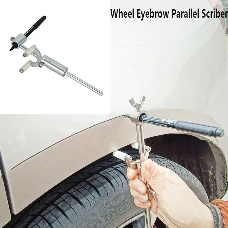 Dent Repair Kit Car Repair Tool Car Wheel Eyebrow Scriber Auto Sheet Metal Dent Repair Tool Data Recovery Wheel Eyebrow Rib Line Parallel Drawing Tool