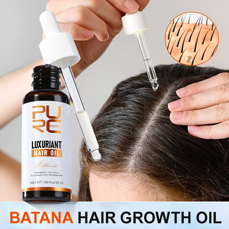 PURC Batana Oil Stimulate Growth & Anti-Loss Strengthening Hair Roots Hair Care Men Women hair growth serum hair growth spray hair care oil hair growth cream hair growth shampoo set