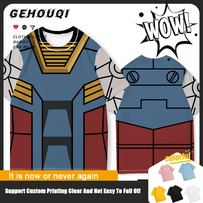 

Gundam Gundam joint short-sleeved boy mobile fighter Gunda around impression T-shirt children clothes summer