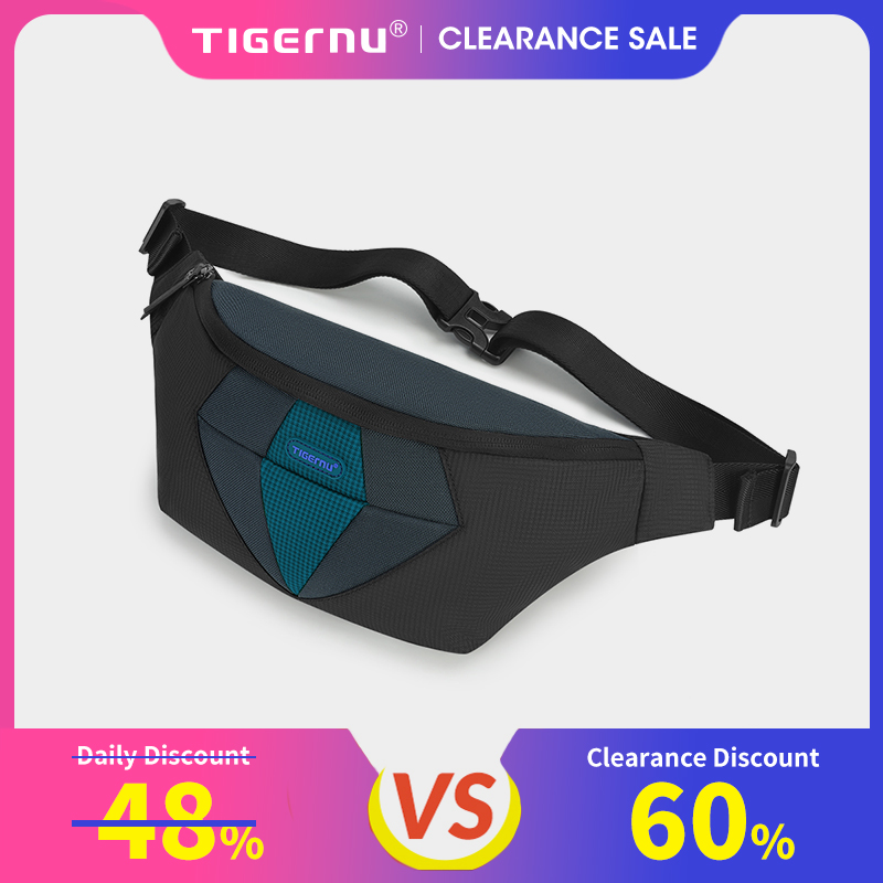 Lifetime Warranty Men Waist Bag Fashion Fanny Bag Waist Packs For Men Travel Phone Pouch Bag Crossbody Bags Money Belt Sling Bag