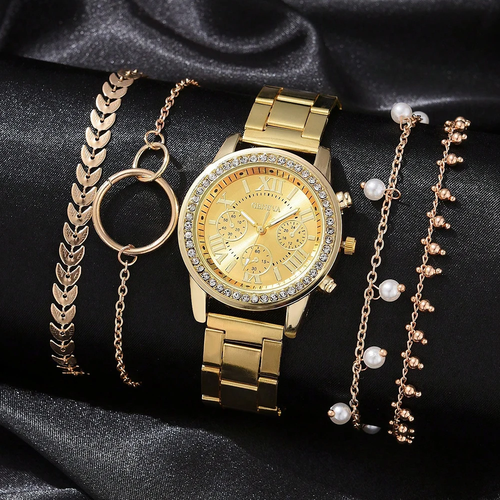 Montre Bracelet Femme Cœur Amour - Mouvement Quartz, Strass, Chaîne, Cadeau Romantique, Neuf Avec étiquettes