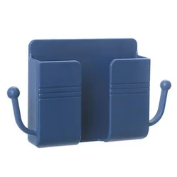 Universal Mobile Phone Wall Holder and Charging Dock Stand (Blue)