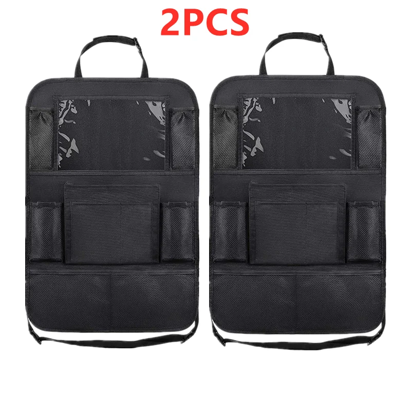 Kick-Prävention, universeller Organizer für die Rückenlehne des Autositzes, Aufbewahrungstasche mit mehreren Taschen, Tablet-Halter, Auto-Innenzubehör, Verstauen