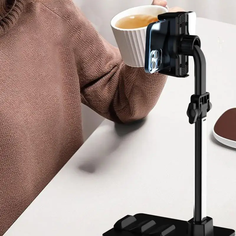 Extendable Selfie Phone Stand | 2in1 Universal Overhead Live Broadcast Bracket | Multi-Purpose Phone Stand For Live Videos