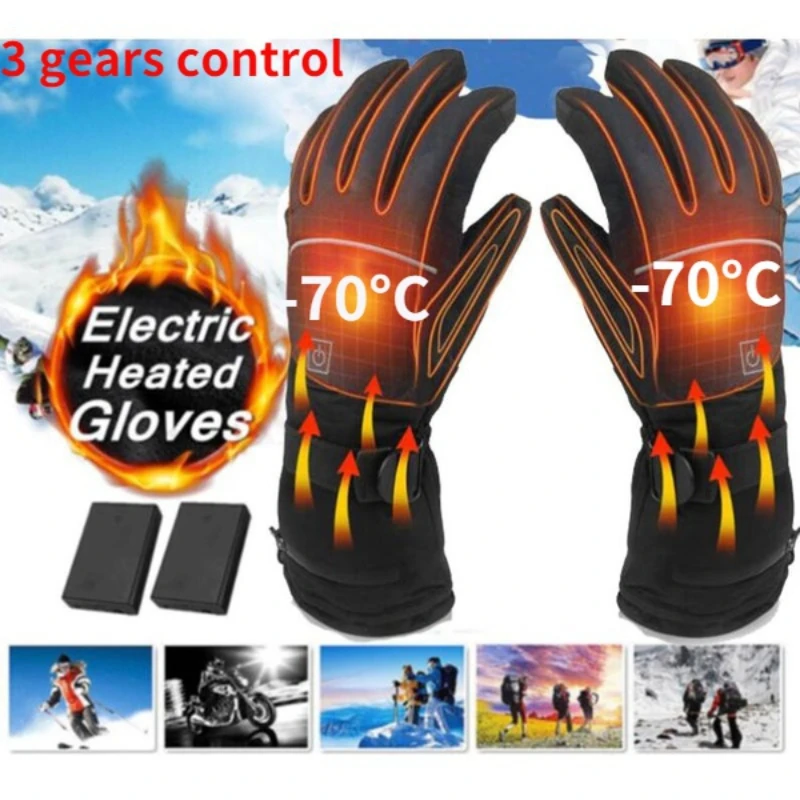 ElectricHeatedGlove3LevelControlBatteryPowerElectricHeated