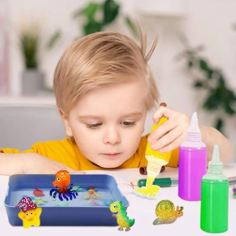 DIY 페어리 매직 젤 키트, 매직 워터엘프 오션 몰드, 동반 동물 키트, 아쿠아 페어리 젤 장난감 세트, 수공예, 어린이 선물