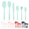 6pc Silicone Spatula set for baking-cake frosting kit with brush, non-stick scrapers & cream spreads |   cute kitchen gadgets 4