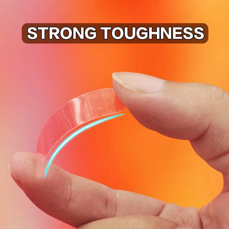 2/4/8Sets reusable double-sided tape boxes: transparent mounting strips for home and office - versatile and mobile