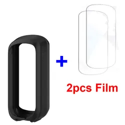 Dual Function Protective Case with Glass Film for Garmin Explore 2 (Black-film)