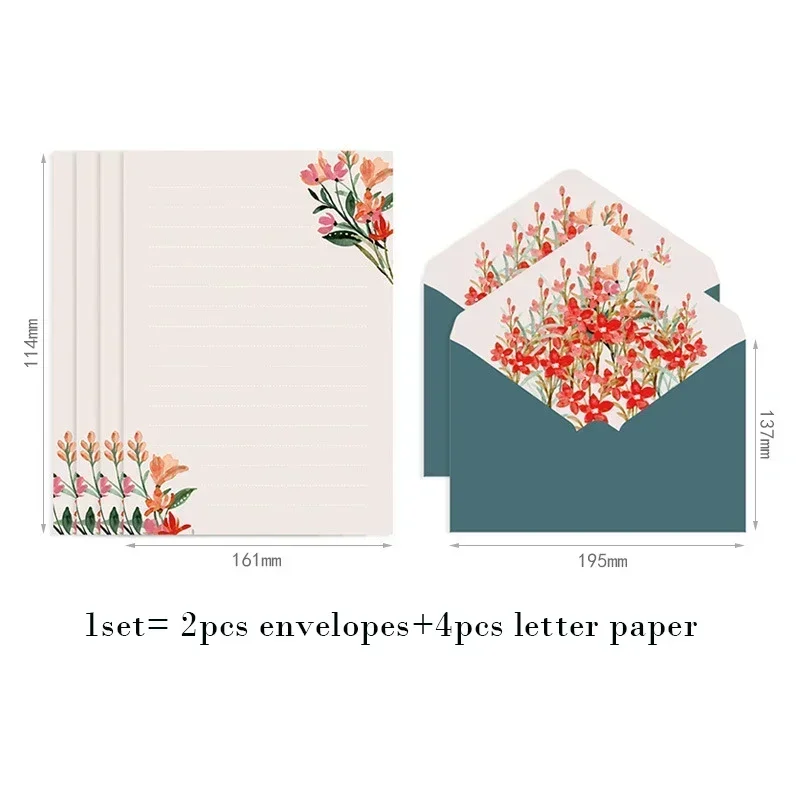 Kraft Paper Envelopes Window Envelopes Mailing Envelopes Mini Envelopes Writing Paper Set Envelopes Letter Paper Set Flower Envelope Wedding Greeting Card Invitation Cards Cover Korean Stationery Office Supplies