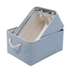 New Linen Fabric Storage Basket Large Capacity，for Sorting and Organizing Miscellaneous Items Storage Baskets Woven Basket 4