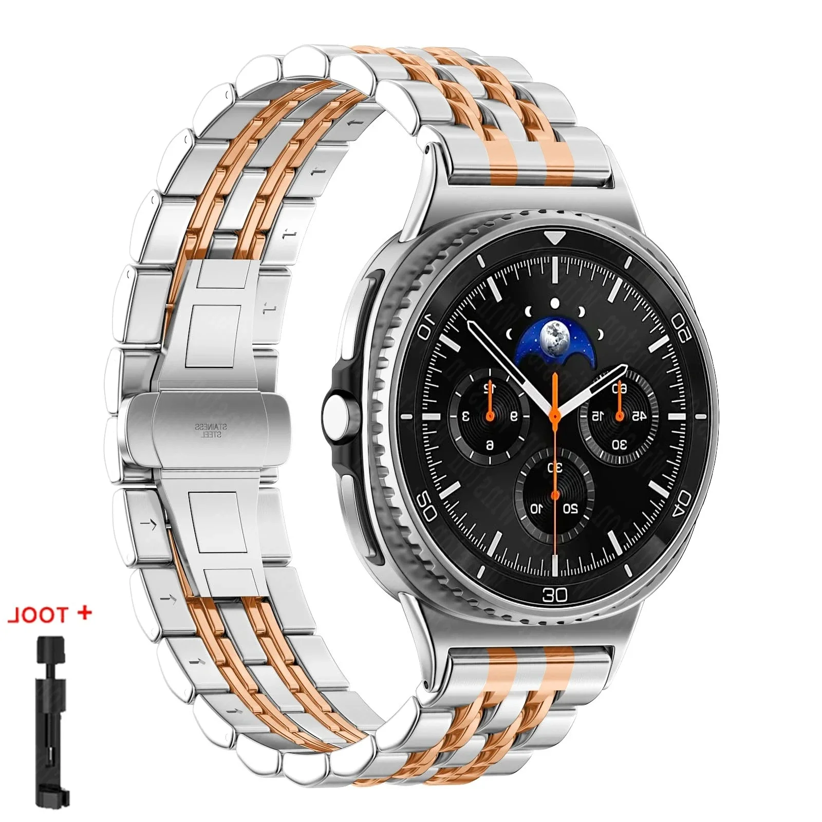 Premium Stainless Steel Smartwatch Bracelet