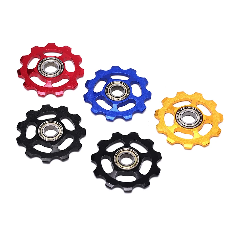 Poulie de dérailleur arrière en céramique colorée pour vélo de montagne, roulements de transmission, accessoire de vélo (couleur 11T), poulie de dérailleur arrière en céramique