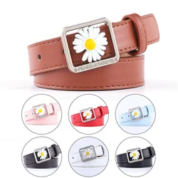Fashion Style Leisure Decoration Small Daisy Belt Versatile Jeans Belt Retro