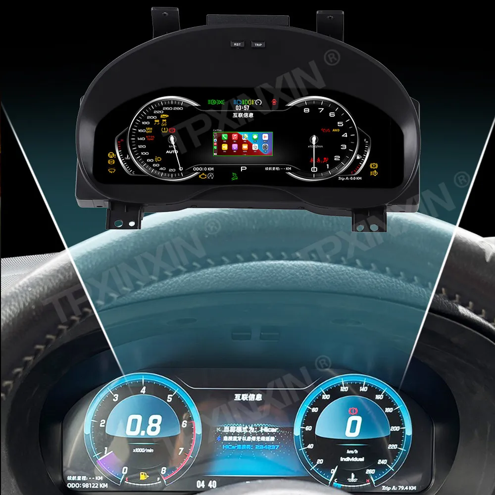 Panel de Instrumentos Digital para Automóvil Subaru Forester 2013-2018, Cabina Virtual, Velocímetro LCD, Tablero de Instrumentos, Panel de Medidores 2Din 1