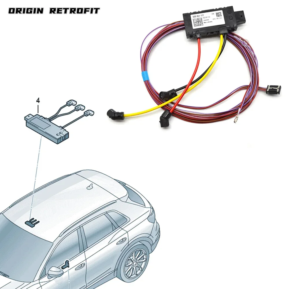 

5Q0 951 177 for MQB VW AUDI Q2 Q3 Q5 Q8 A4 A6 A7 RS6 RS7 Car Security Ultrasonic Interior Monitoring Alarm Siren Speaker Horn