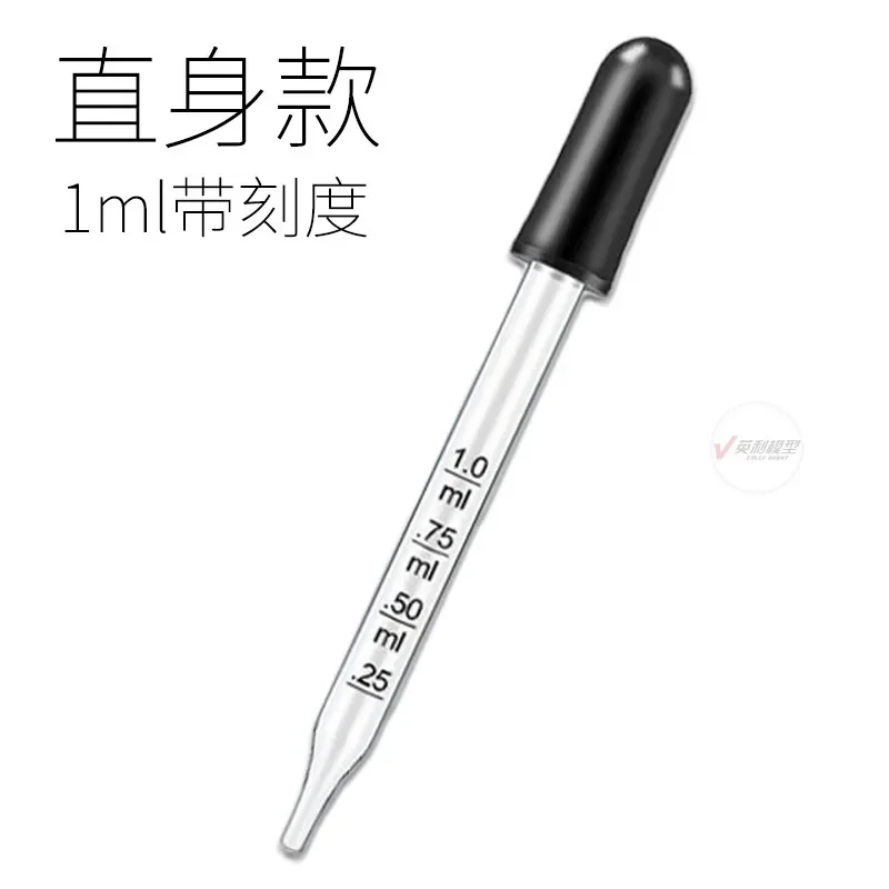1ml Glass Graduated Pipette Assembly Model Building Tools for Modeler Paint Glue Liquid Solvent Transfer Dropper DIY Tools