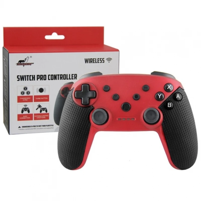 Controller Wireless Nfc Per Nintendo Switch Controller Android Pro Rosso # Nintendo Switch # Nintendo Switch Lite # Sony Play Station 3 # Pc # Telefon