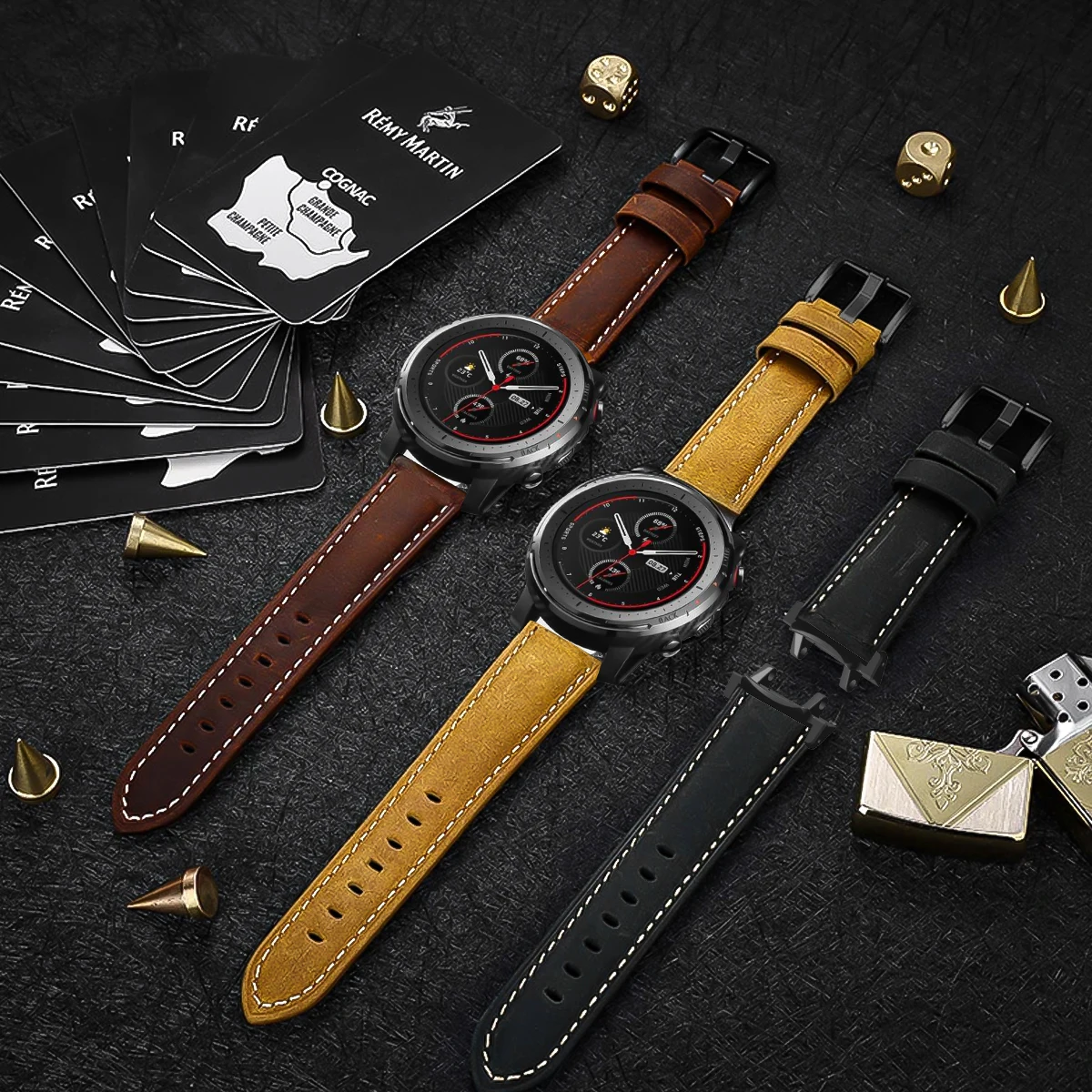 Premium Leather Watchband Strap - Replaceable Wristband Bracelet Accessory
