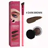 Waterproof Eyebrow Pomade And Brush Kit 4D Multifunction Eyebrow Brush Realistic Eyebrow Brush Square Eyebrow Makeup Brush 2