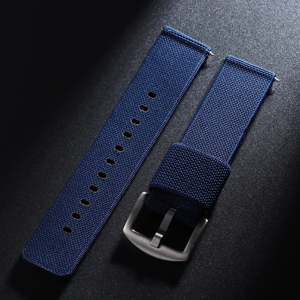 Woven Soft Nylon Canvas Watch Band - Sport Quick Release Wrist Strap