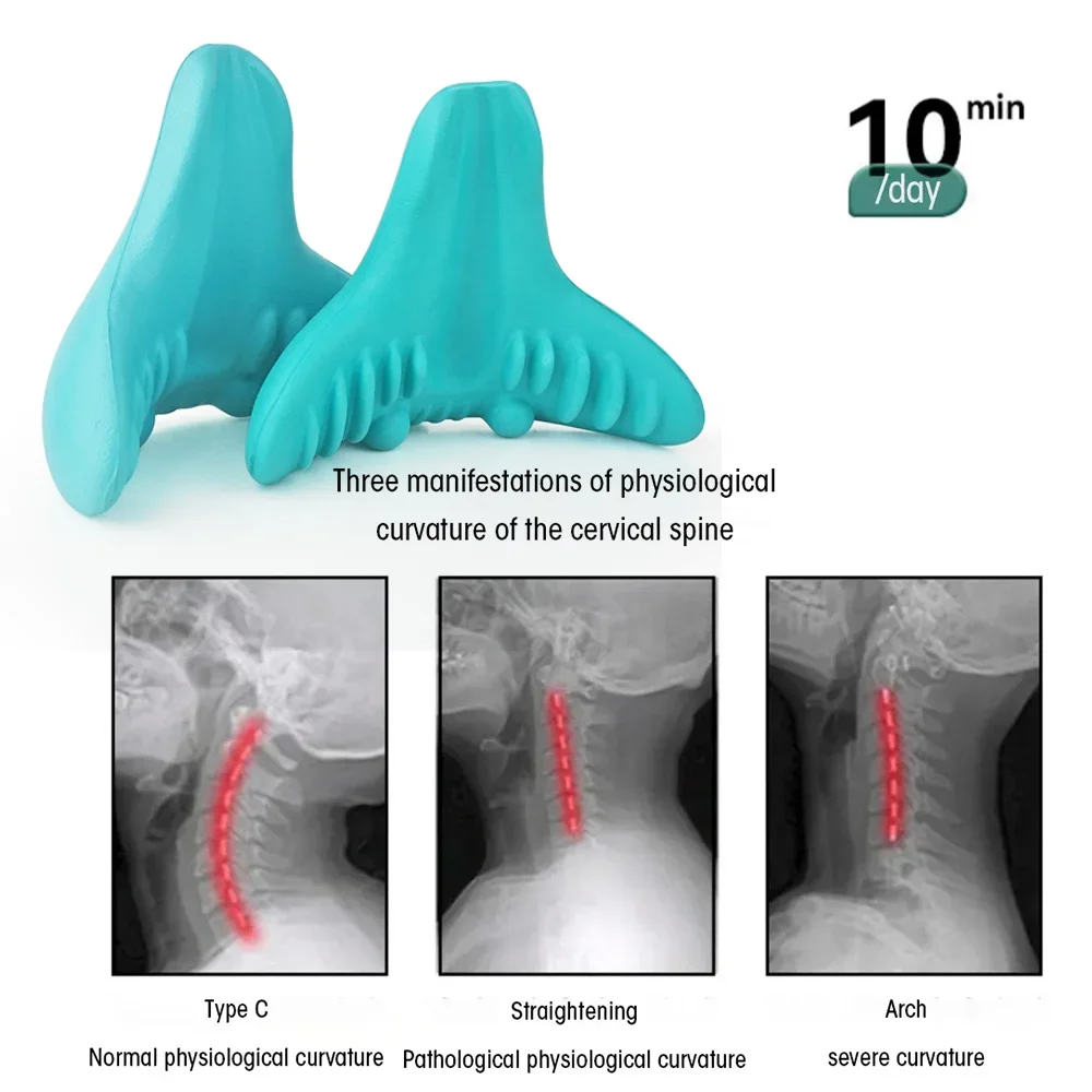 PC Pillow Cervical Traction, Cervical Muscle Relaxer Massager,Shoulder Neck Traction Correction for Relief Spine Alignment 5