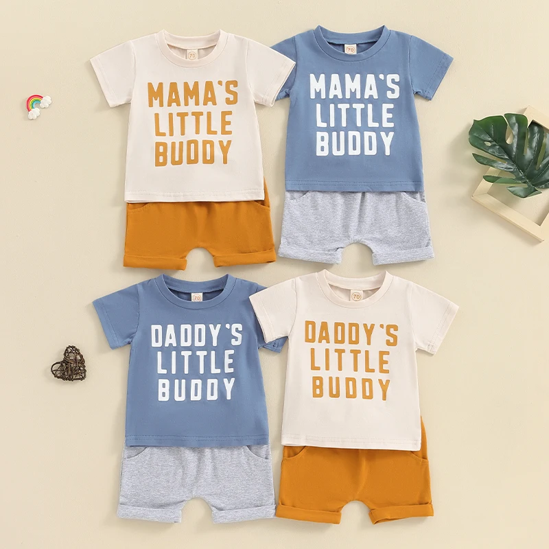

2 шт., футболка с коротким рукавом и шорты для мальчиков