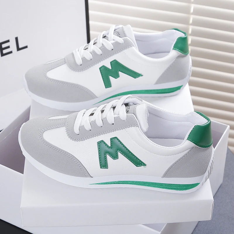 Seasonal New Women Flat Sole Single Shoes Oversized Casual Sports Shoes Running Tennis Low Top Lace Up Women Shoes 5