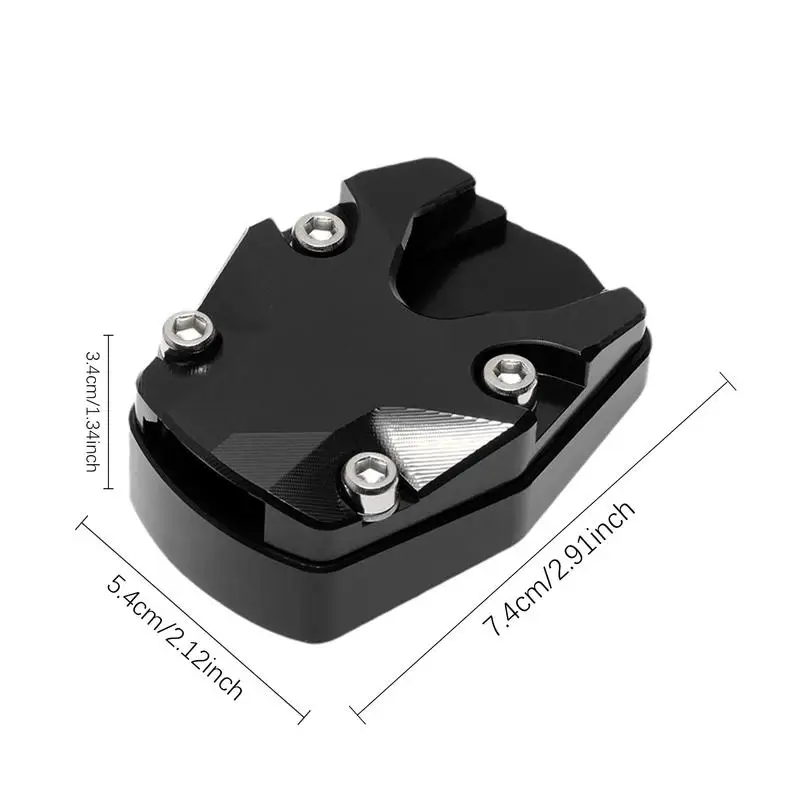 Motorcycle Kickstand Foot Side Stand Anti Sinking Plate Support Accessory Motorcycle Kickstand Foot Plate  Plate Support tool