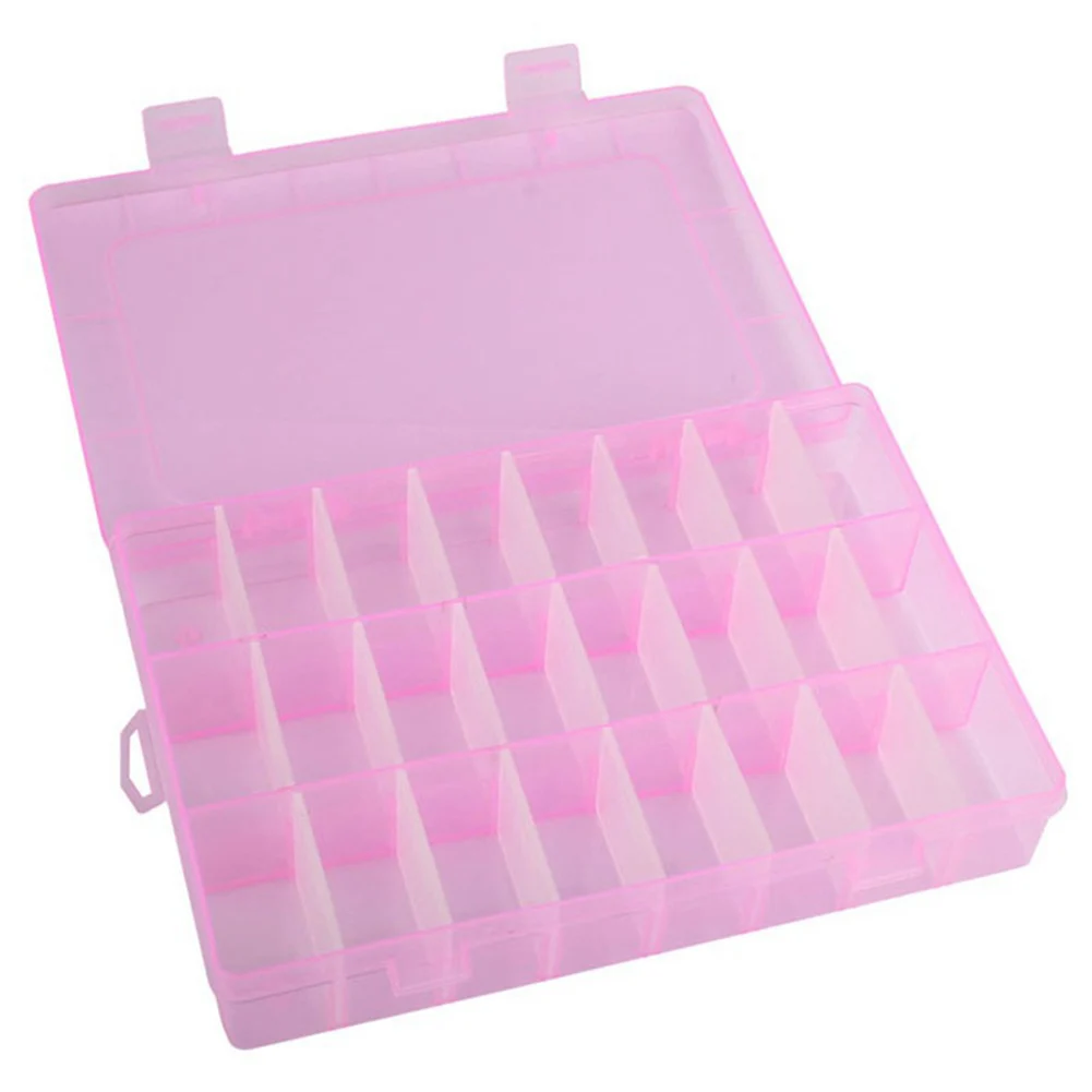 

Plastic 24 Grids Compartment Storage Box Jewelry Earring Bead Screw Toy Holder Case Tool Sorting Box Display Organizer Container