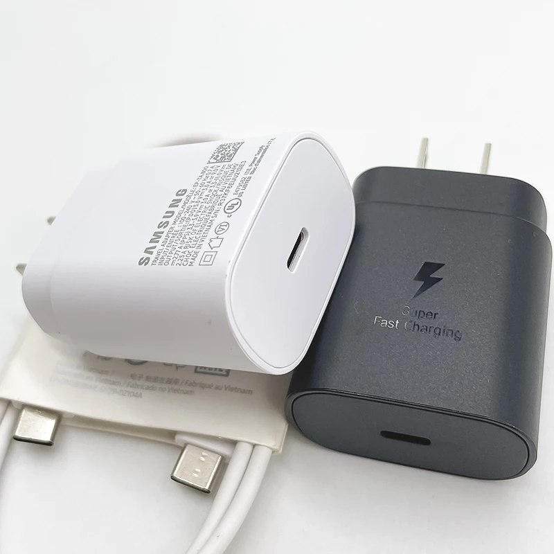 SAMSUNG 25W Super Fast Charger Quick 3A Type-C Adapter Cargador