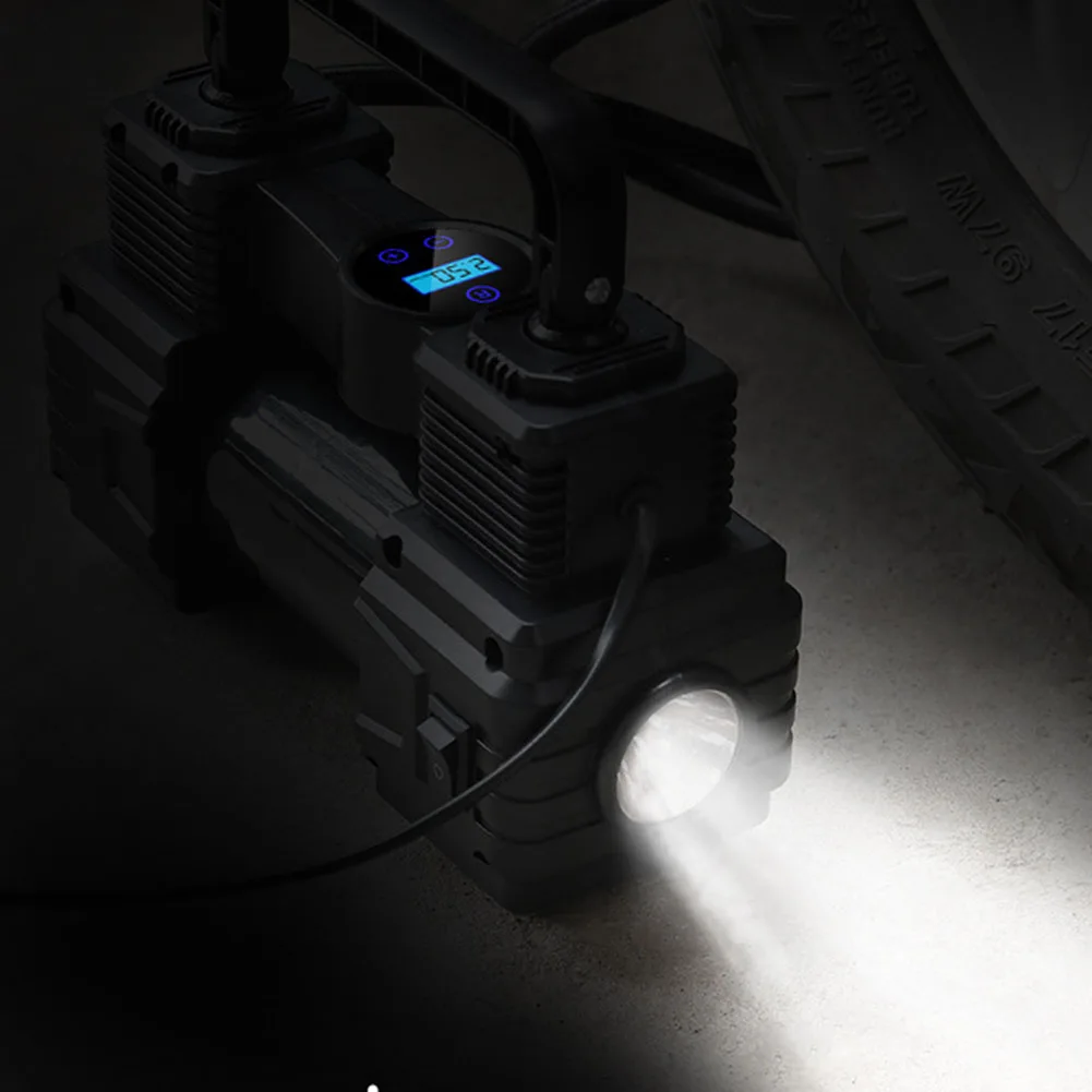 12V 150PSI Portable Air Compressor with LED Light Car Electric Air Pump with Digital Pressure Gauge Car Tire Inflatable Pump
