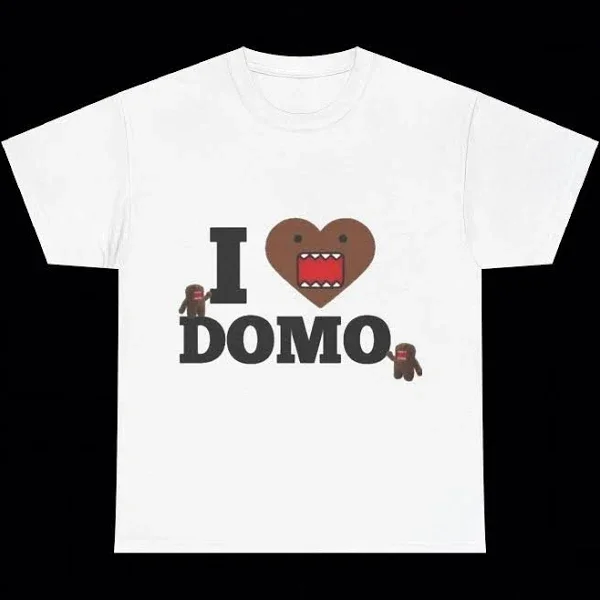 Y2K New Retro Domo Pure Cotton Kawaii Oversized Pattern Print Plus Size Round Neck Loose T-shirt Women's Street Couple Clothing 1