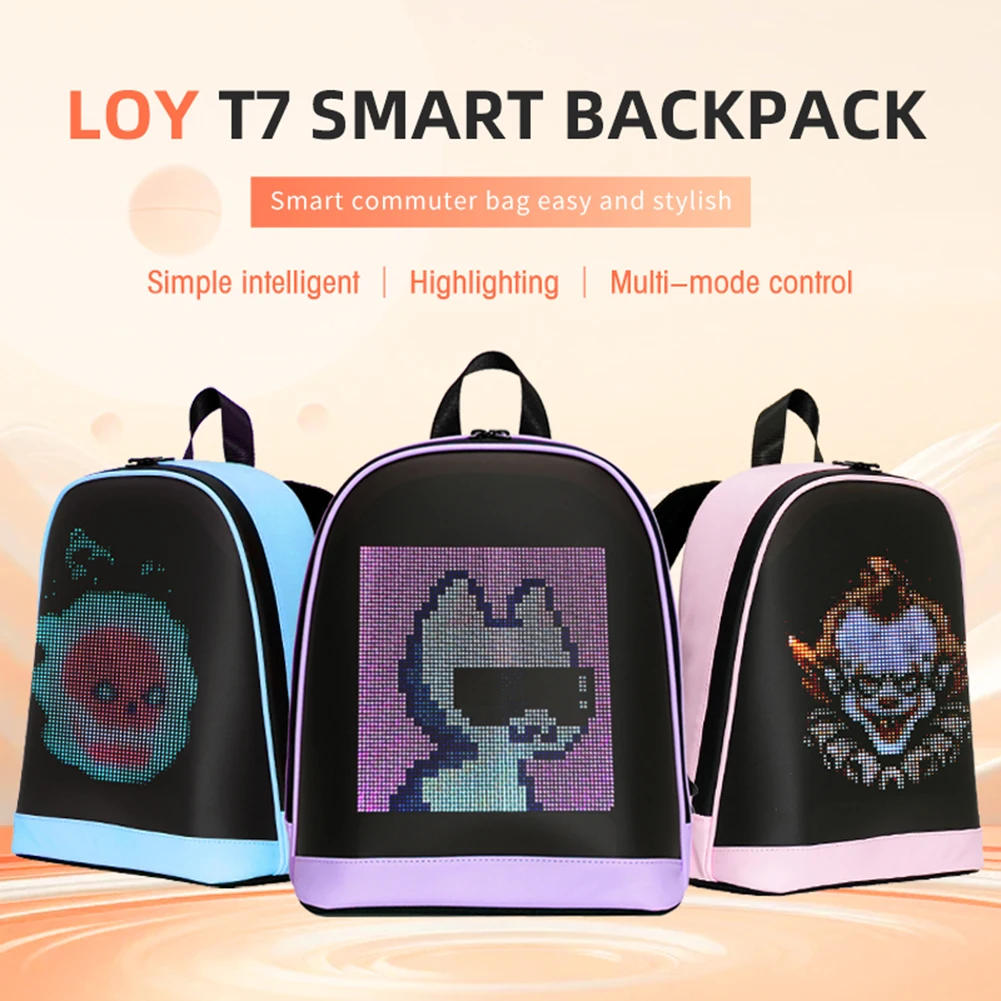 Advertising Backpack APP Control DIY Pattern LED Color Screen