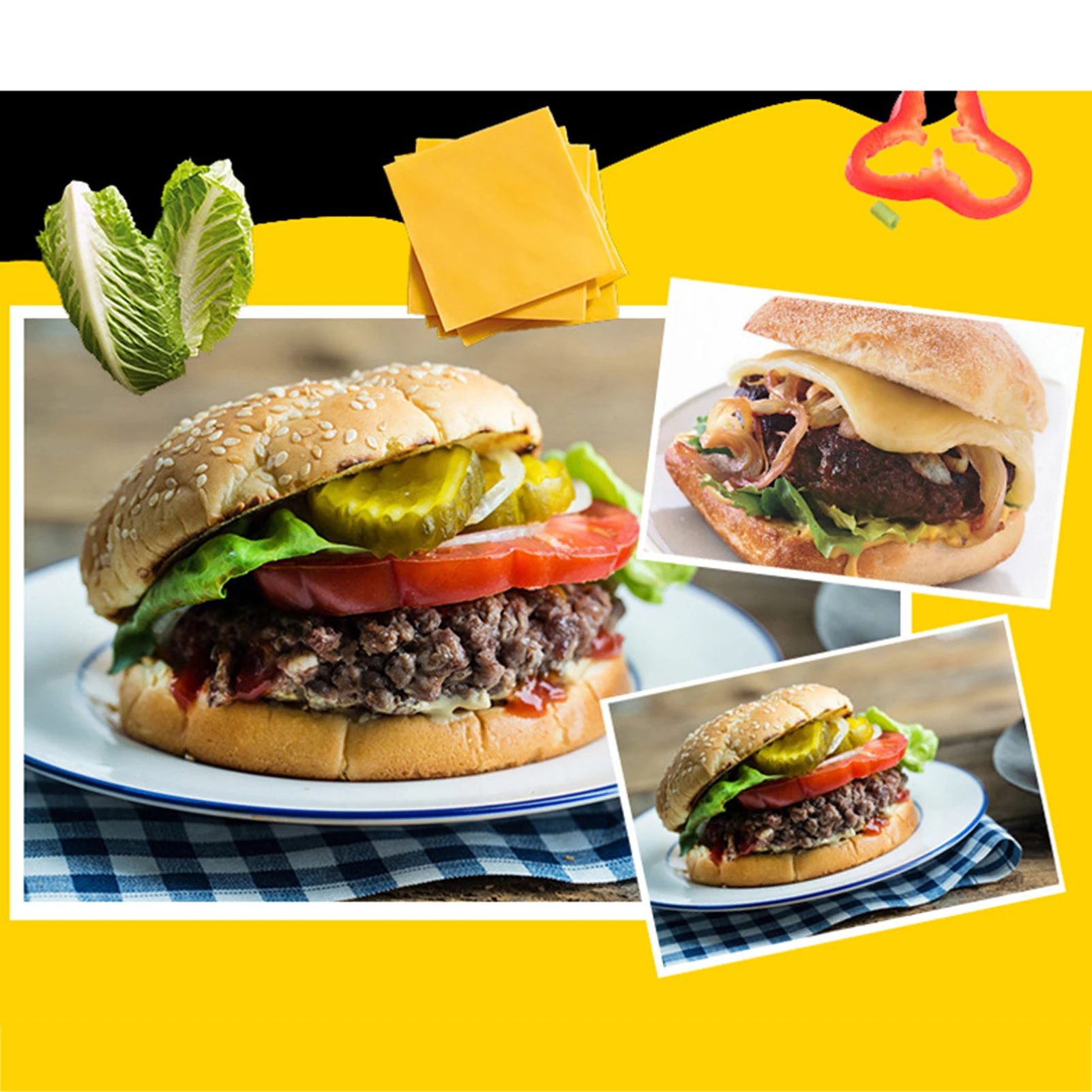 Electric Burger Machine, Sandwich Machine, Automatic 3-in-1 Breakfast Automatic Temperature Control Cooker BPA Free