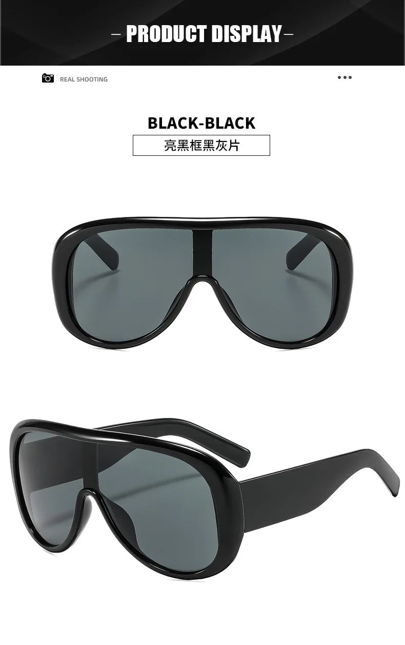 Y2K-Sonnenbrille im One-Piece-Design für Damen, neue modische Leoparden-Farbverlauf-Sonnenbrille, übergroße Sonnenbrille für Damen, sexy Fahrbrille, UV400-Schutz – Detail 12