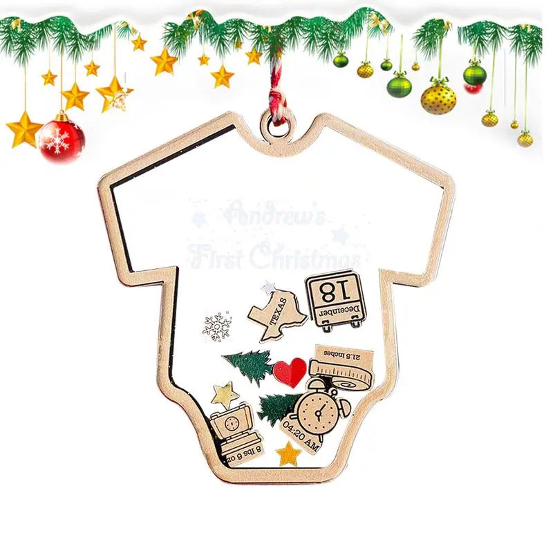 

Новорожденный первый Рождественский орнамент декоративный подарок для нового ребенка детский продукт для Девочки Мальчика подвешивается в автомобиль зеркало заднего вида