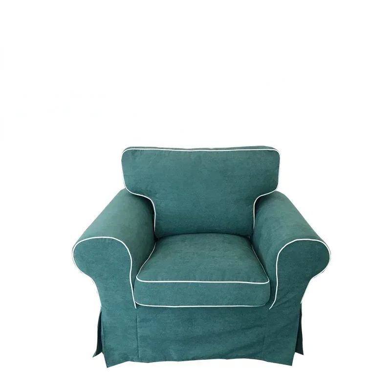 EKTORP Available 1-Seat Sofa Cover  Cotton Linen Velvet Cat Scratch Resistant Couches for Living Room Creative Decor chair 3
