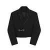 LUZHEN Original Metal Buckle Placket Design Blazer Short Jacket Men's Fashion Elegant Korean 2025 Spring New Trendy Coat LZ3653 6