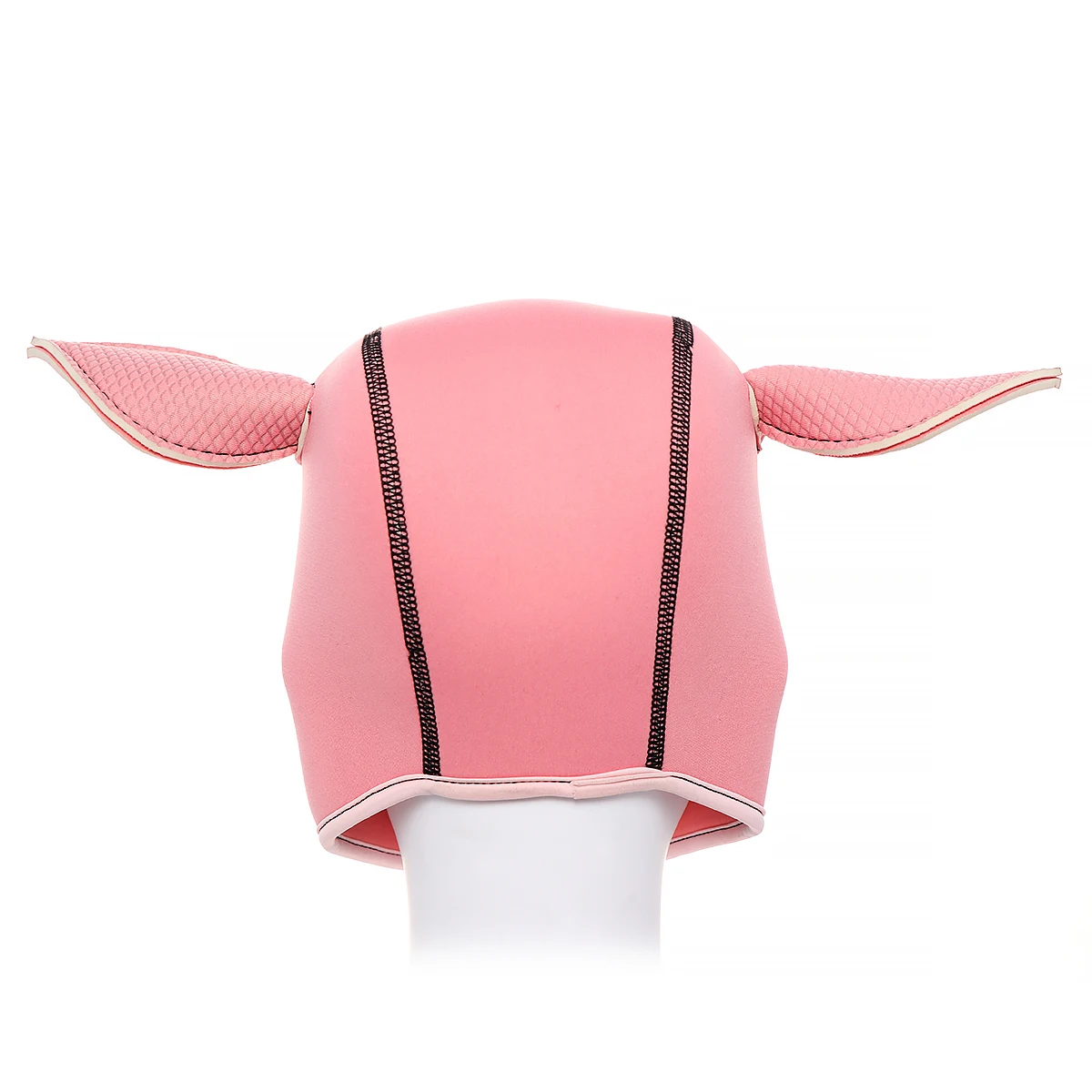 Costumi mascherati sexy di BDSM Bondage Latex Pig Play Cappucci rosa con bocca apribile per schiavo fetish Cospla_voghion.com