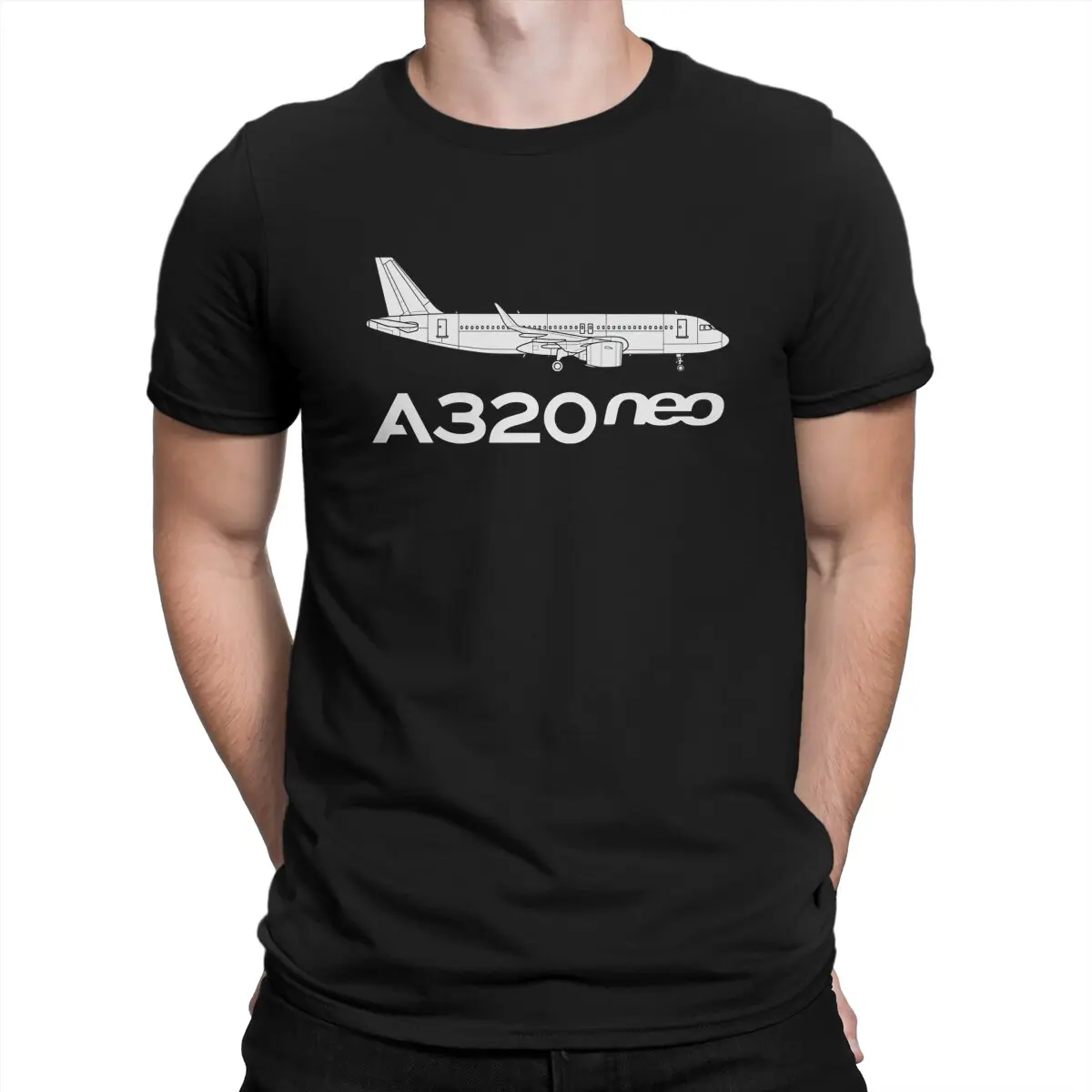 Camiseta creativa de Airbus para hombre, camisa básica de cuello redondo  con contorno negro A320 neo, regalo personalizado, ropa de calle -  AliExpress, image size:1200x1200