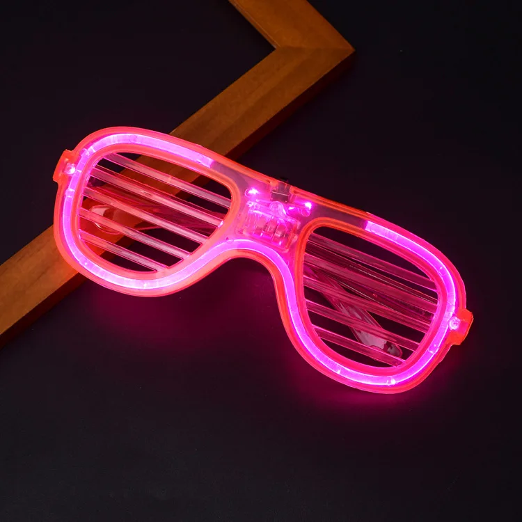 Gafas Led de neón para fiesta, lentes intermitentes con luz luminosa para  Bar, fiesta, concierto, accesorios fluorescentes para fotos, suministros