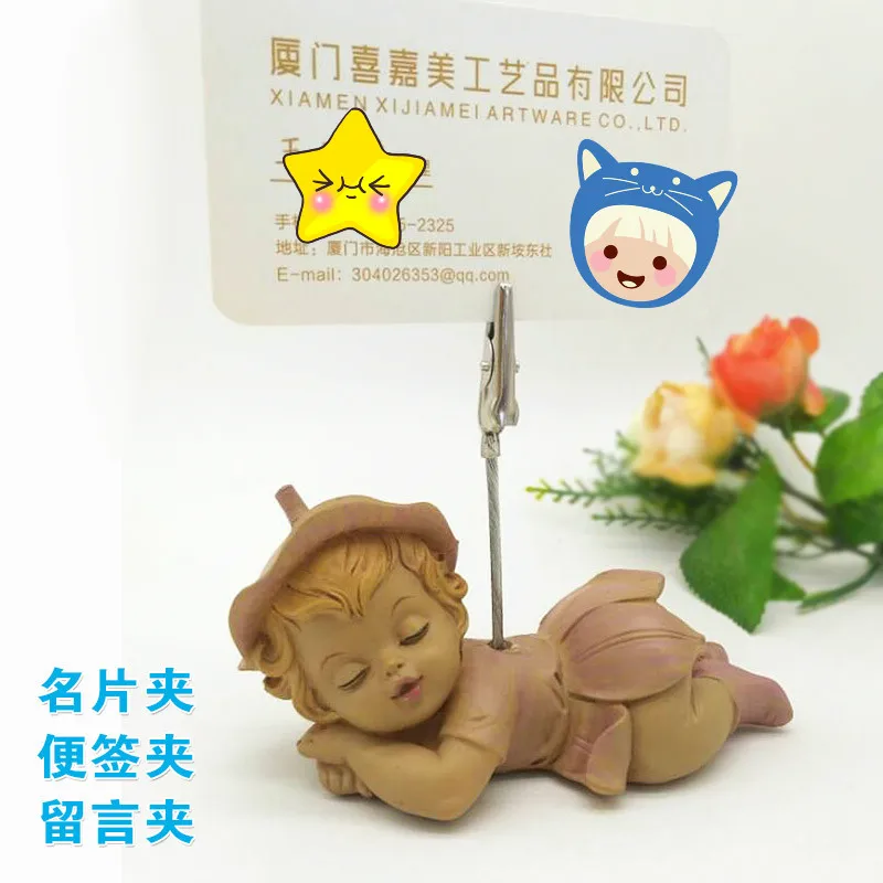 

Baby business card folder, message folder, note folder, flower fairy gift ornaments for children