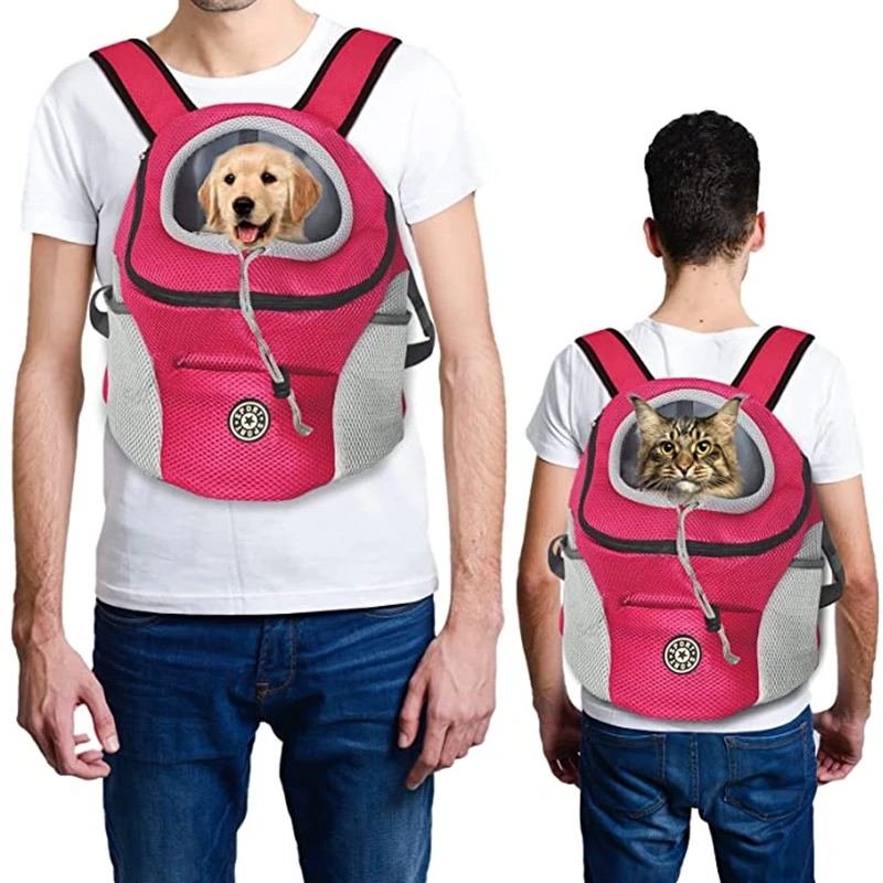 Title 5, Carrying Pet Cat Dog Backpack Out Walking Trave...