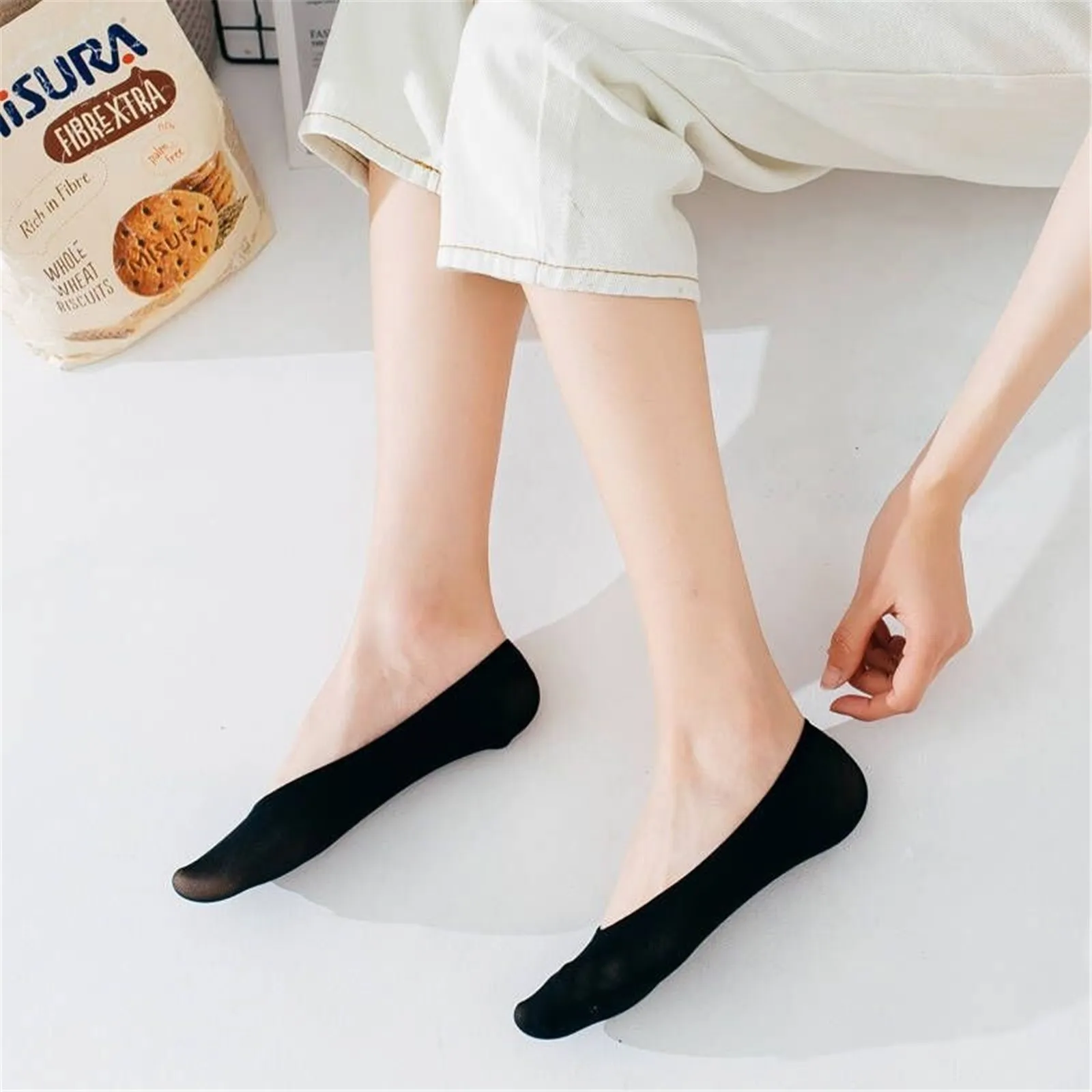 Best Socks Women's No Show Non Slip Socks Low Cut Socks